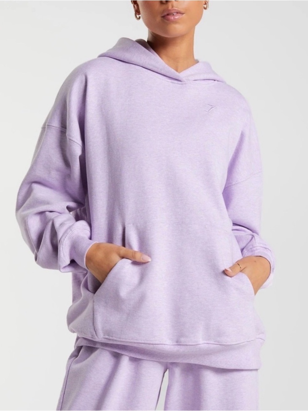 Gym shark women’s Lavender Cozy Hoodie - Women's Relaxed Pullover medium